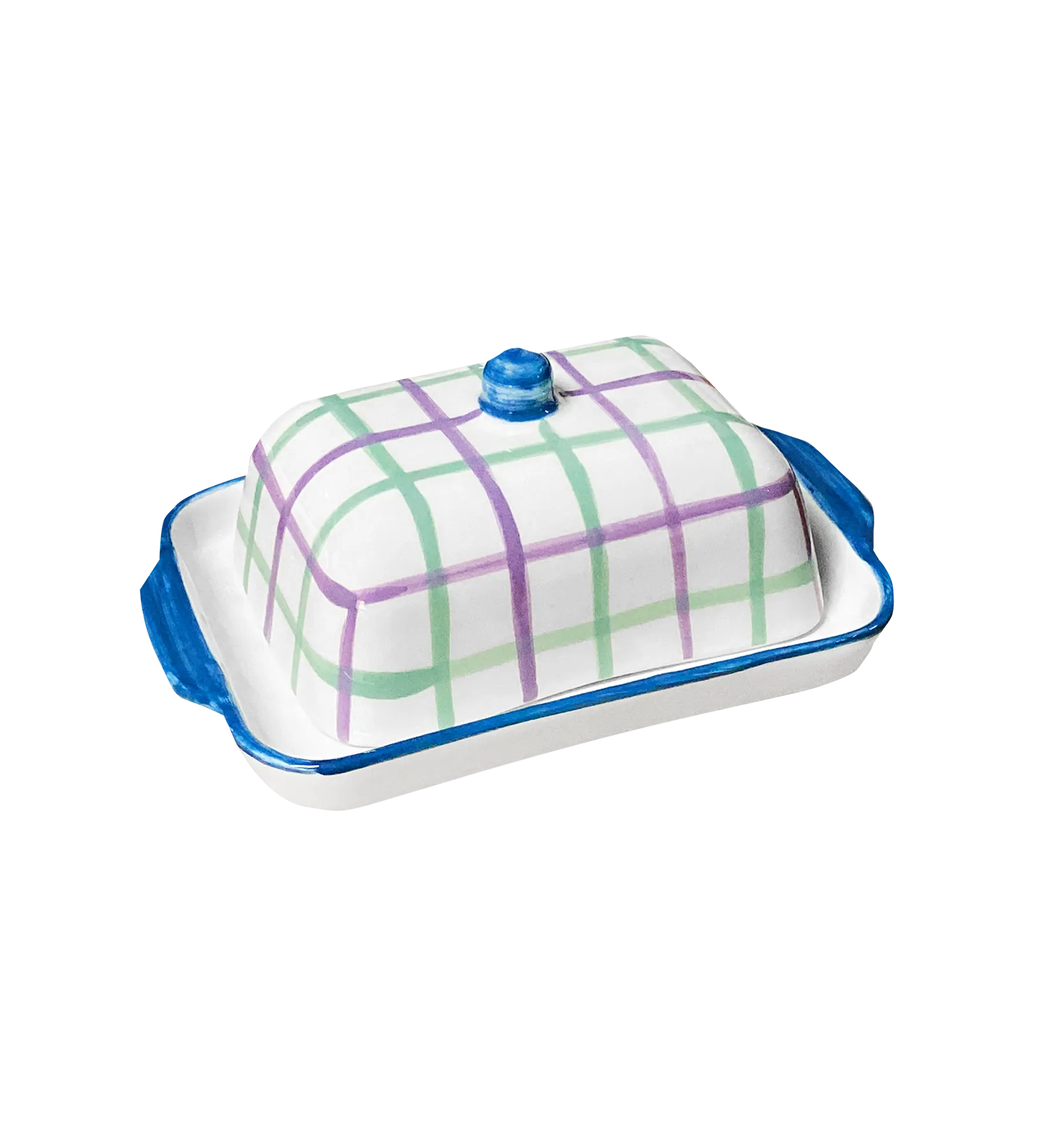 Vaisselle Boutique Picnic In The Park Butter Dish 